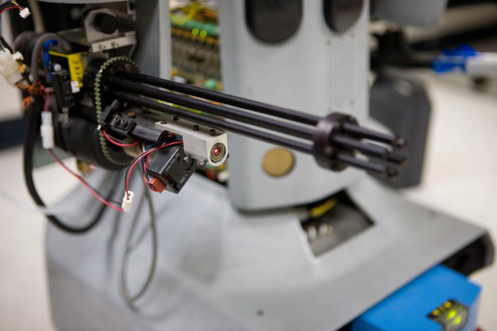 Laser Guided Chain Gun on Development Robot
