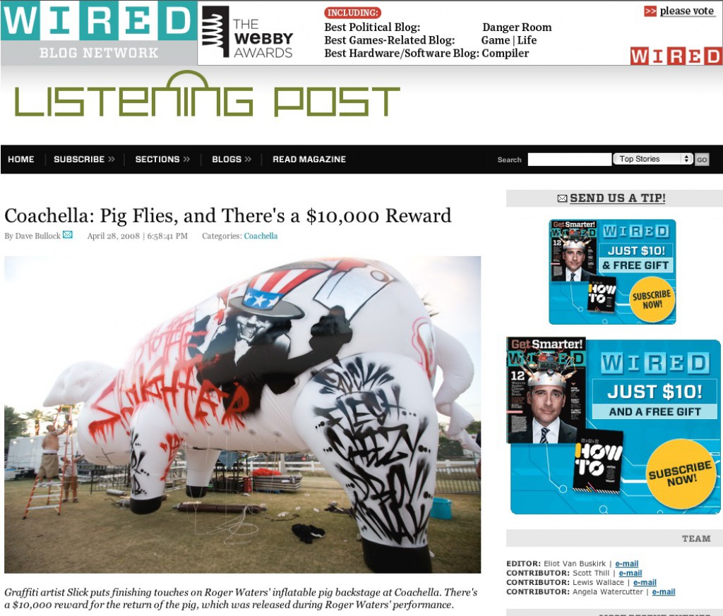 Wired.com Coachella: Pig